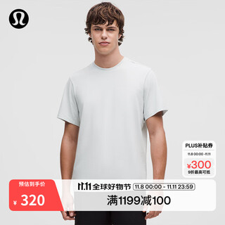 Lululemon丨zeroed in men's sports short sleeve t-shirt quick-drying wicking lm3f16s sea mist blue m