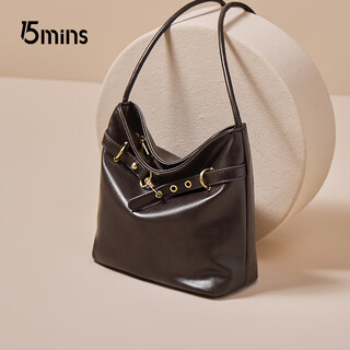 15mins bag women's 2025 autumn and winter bucket bag women's commuting large capacity single shoulder crossbody bag casual women's bag