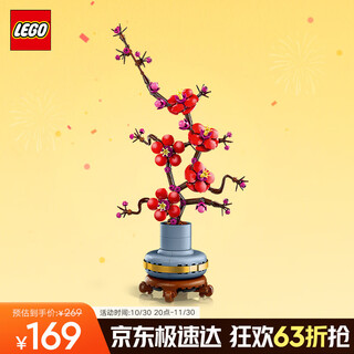 乐高（LEGO）积木拼装10369 傲骨梅永生花男孩女孩玩具生日礼物