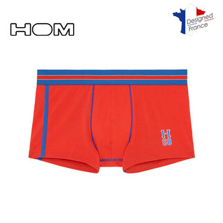 Hom french men's fashion underwear boxer briefs men's boxer briefs briefs thong 402654-red 2xl