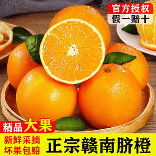 守望乡村江西赣南脐橙新鲜橙子 大果当季水果孕妇甜橙赣州产地直发 带箱5斤 果径60-70mm