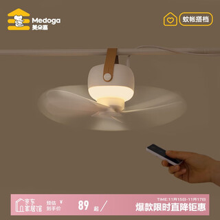 Medoga mosquito net fan night light baby home usb fan quiet dormitory small ceiling fan micro fan