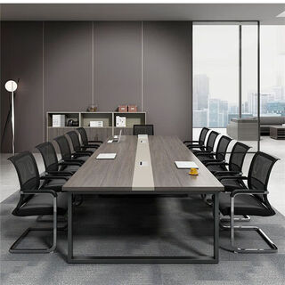 Office furniture conference table long table small simple modern long table training table negotiation table office desk and chair combination 2.0*1.0 meter conference table