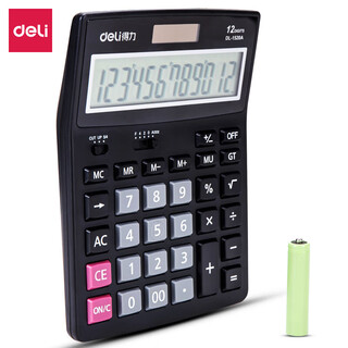 Deli 1520a calculator (unit: unit) black