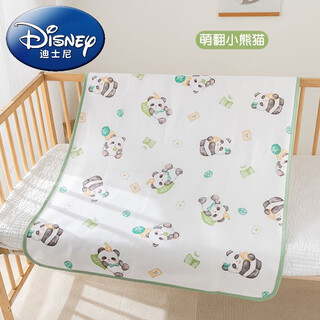 Disney baby diaper pad diaper pad waterproof children baby diaper newborn machine washable kid bedwetting 1 pack (cute red panda) class a fine cotton 80*100cm