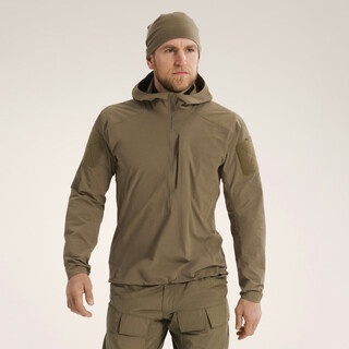 Arc teryx leaf gamma sl anorak military bird weatherproof breathable outdoor tactical half-zip soft shell jacket cro crocodile color (x000007936) l