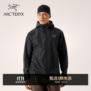 Arc teryx solano hoody windproof men's soft shell jacket black/black l
