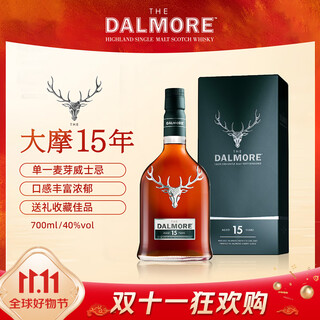 大摩（DALMORE） 15年 苏格兰单一麦芽威士忌 700ml 
