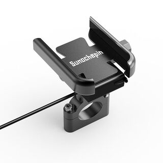 Preferred electric vehicle mobile phone holder navigation bracket motorcycle takeaway rider car bicycle battery car mobile phone holder all-inclusive mobile phone holder handlebar model with charging black