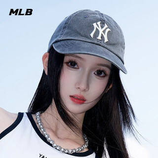 Mlb officiel couple mâle et femelle montrant le visage petite mode rétro crème solaire casquette de baseball 25 automne et hiver nouveau cpvv5 new york yankees/gris charbon taille unique