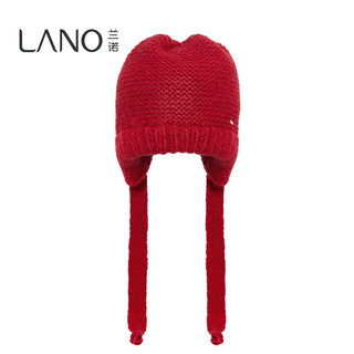 Lanno balaclava knitted woolen hat for women autumn and winter 2024 new northeast cold protection equipment ear protection hat red m (56-58cm)