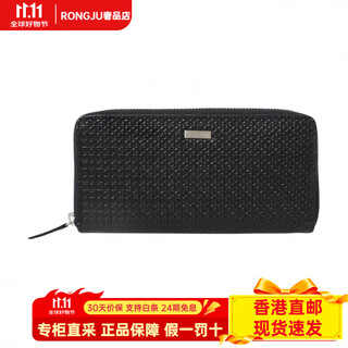 Calvin klein silver logo genuine leather leather wallet men's black black