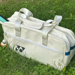 YY2025新款羽毛球包男女单肩背包手提网球拍包训练运动健身包拎包yy 白色