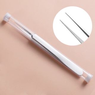 Sam quality tweezers, ultra-fine clips to remove blackheads and acne, high-precision pointed ultra-fine tweezers to clean nose acne, acne tweezers, straight head, 1 piece, 1 piece