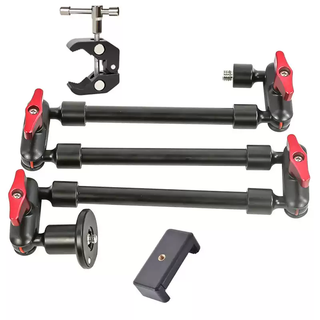 Blue color and magic arm universal bracket universal live broadcast desktop overhead shooting mobile phone tablet shooting multi-functional cantilever bracket three-section magic arm + metal crab claw clamp + double