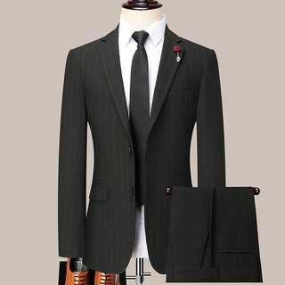 Less is more lilang suit 2025 spring and autumn new business casual professional formal wear groom’s dress suit jacket dark brown m 170