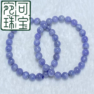 Wanke quality tanzanite bracelet natural women's single circle fashionable fresh versatile crystal bracelet jewelry 1#/6.3~6.5mm/round beads/single circle