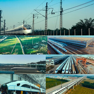 电子版复兴号高铁动车飞驰车站高架桥列车航拍高速铁路高清实拍视频素材 默认规格