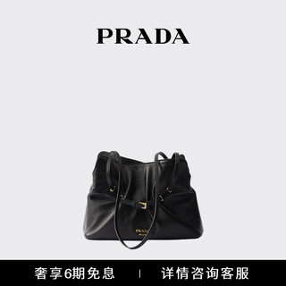 Prada/prada celebrity style women's prada dada small nappa sheepskin handbag black