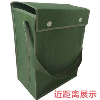Xiaocai high-quality thickened green canvas tool bag bucket bag manufacturer direct sales strong and wear-resistant labor protection storage storage shopping general quality stamped bucket bag height 50cm wide 40cm thick 30cm