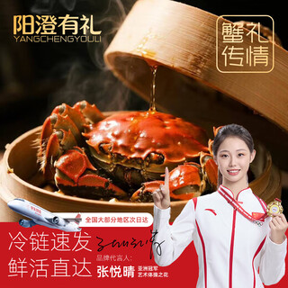 Live crabs yangcheng youli 3.0-3.3 two male crabs 8 pieces premium hairy crabs fresh seafood crabs fresh crab gift box sent directly from the source