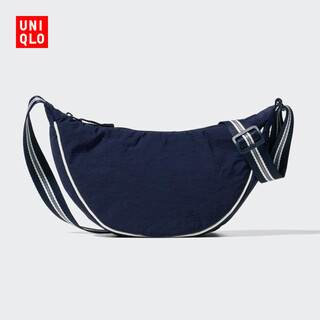 Uniqlo men's and women's shoulder bag/versatile crossbody dumpling bag shoulder strap adjustable 25 autumn and winter new style 479243 69 navy one size (28 10 17 cm)