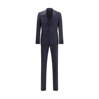 Prada fw25 light luxury men's single-breasted wool and cashmere suit blue 20 | 46 it