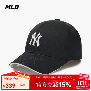 Mlb baseball cap for men and women, fashionable dark pattern presbyopic duck cap for men and women 3acpm105n-50bks-f