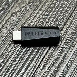 华硕（ASUS）适配原装耳机USBAdapter接收器华硕ASUS玩家角度ROGDELTAII棱镜2替换加密狗器耳机配件ROG2代 黑色 接收器1个 Delta II/棱镜2