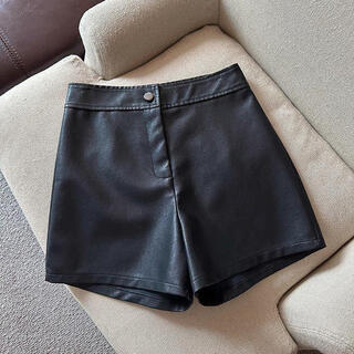 2025秋冬大码胖mm黑色阔脚裤女韩版外穿显瘦PU皮短裤休闲打底靴裤 黑色 XS 建议70-85斤