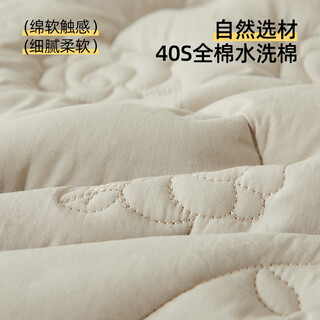 The middle shopkeeper mujie cotton bed skirt four-piece set single piece for all seasons quilted bed cover skirt princess bed cover pure cotton baby blue cotton bed skirt elegant and beautiful 1.5 meter bed four-piece set bed skirt 150x200 + quilt cover 200