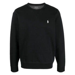 Ralph lauren men's sweatshirt warm and comfortable black daily casual top simple black one size | xl
