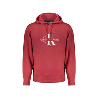 Calvin klein ck men's sweatshirt new warm and comfortable cotton hooded daily breathable fashion casual simple men's pullover rot one size | eu l