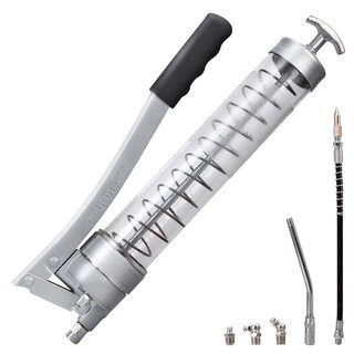 Powerful tools transparent tube grease gun oiler excavator car butter gun high pressure small butter machine dl471600t