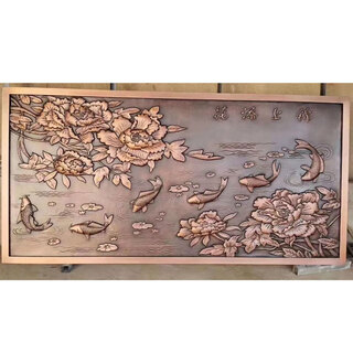 Wen yijia relief fiberglass sculpture forged copper sandstone cast copper imitation copper figure campus mural plaque stone carving back copper relief 1