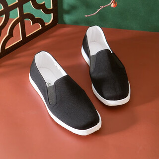 Neiliansheng handmade thousand-layer cloth shoes men's shoes classic traditional old beijing cloth shoes casual shoes 8111a black 40