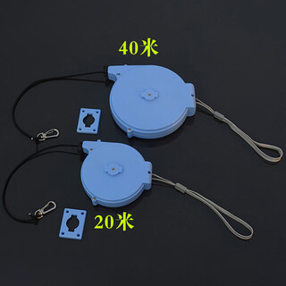 Oeing fishing box special lost rope automatic shrinking box type rod rope telescopic rope fishing rope fish slider fishing gear supplies 20 meters lost rope actual use length is about 18 meters