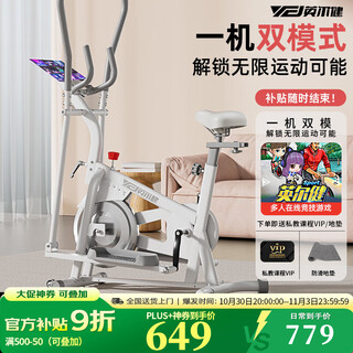Yingerjian professional elliptical machine home elliptical machine in-situ stepper fitness equipment weight loss body shaping knee pads exclusive model magnetically controlled resistance adjustment + adjustable armrests 240jin jin is equal to 0.5kg load-bearing丨adjustable rollers丨double track knee pads