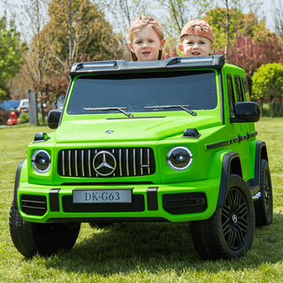 Genuine mother and baby g63 mercedes-benz g new children's electric car off-road remote control car extra large two-seater can seat adults matte green/remote control/four-wheel drive/bluetooth/2 pieces of 24v dual batteries/double four-drive
