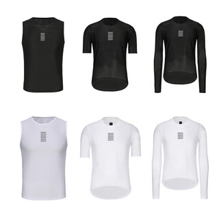 Zailu road bike cycling jersey sweat shirt base layer men's bicycle quick-drying clothing with long-sleeved high-elastic breathable t-shirt white vest (normal style) s