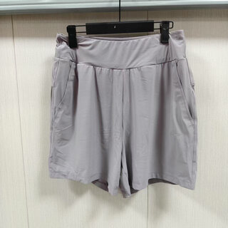 李宁短裤夏季女款休闲百搭针织运动系列舒适简约时尚短裤AKYT580 淡紫色AKYT580-4 S