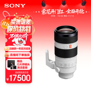 Sony (sony) guaranteed price 11.11 fe 100-400mm f4.5 5.6 gm oss full frame super telephoto zoom g master lens e mount (sel100400gm)