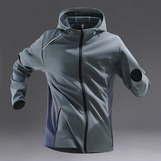 Li ning li ning running jacket men's training windbreaker 2025 autumn and winter quick-drying outdoor hooded cycling morning run fitness dark gray sports jacket _quick-drying_breathable_ m