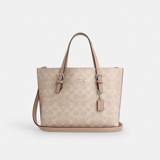 Coach classic logo mollie no. 25 tote bag hand-held cross-body shoulder bag cv965 milk tea color
