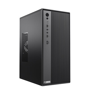 瓦凯龙U1电脑机箱台式机matx主板商务办公小主机箱diy外壳itx镀 黑色