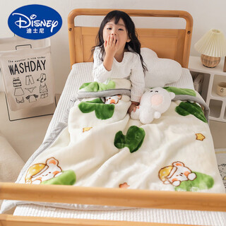 Disney children's raschel blanket double-layer thickened baby blanket baby blanket kindergarten autumn and winter air-conditioning blanket double-sided velvet love cute baby 100x120cm-1.5jin jin equals 0.5kg double-layer thickened super soft