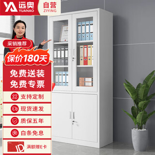 Yuanao file cabinet office cabinet steel iron cabinet information cabinet file cabinet storage cabinet two-bucket file cabinet boutique model