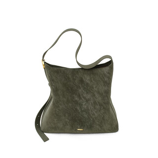 Ximuting jingye bucket bag 2025 new women's commuting bag design niche single shoulder crossbody bag light luxury underarm bag pine forest green