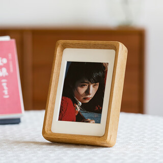 Uncle lu 10-inch empty frame teak rounded corner table creative desktop ornaments family portrait frame framed self-installed photo frame