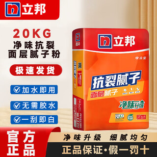 Nippon paint anti-crack surface putty powder indoor wall household white scraper white wax removal to repair wall cracks 20kg/pack